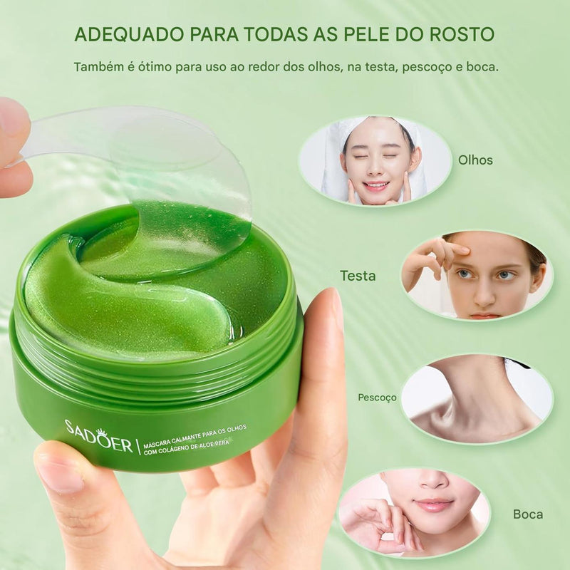 Renove Seu Olhar com a Máscara de Aloe Vera e Colágeno: 60 Máscaras para Um Olhar Radiante!