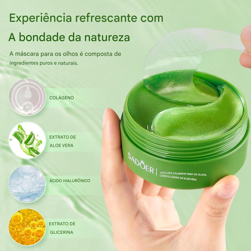 Renove Seu Olhar com a Máscara de Aloe Vera e Colágeno: 60 Máscaras para Um Olhar Radiante!
