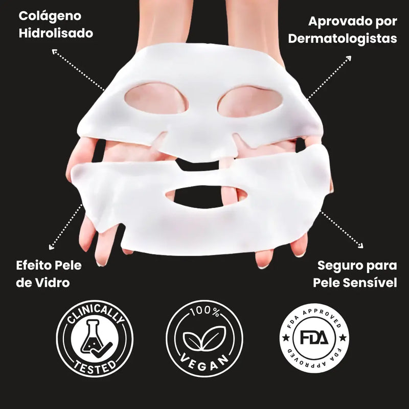 DermaGlow Botox+ - Máscara de colágeno + Ativo Botox