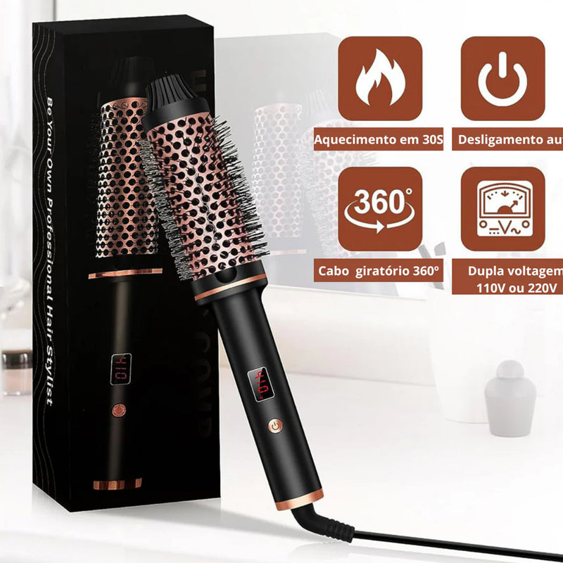 GlowLiss Pro - Escova térmica sem ar quente & silenciosa [Resultado de salão!]