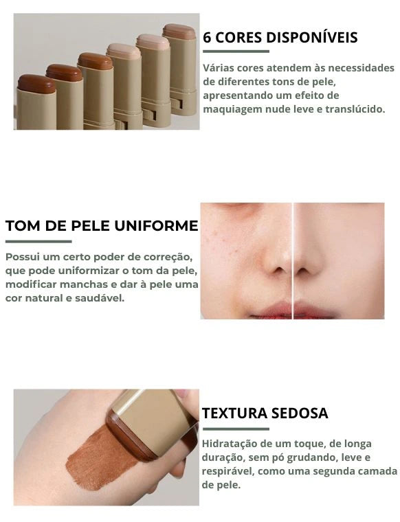 GlowFusion: A Base Balm 2 em 1 que Hidrata e Realça Sua Beleza em Segundos - SOULFITT